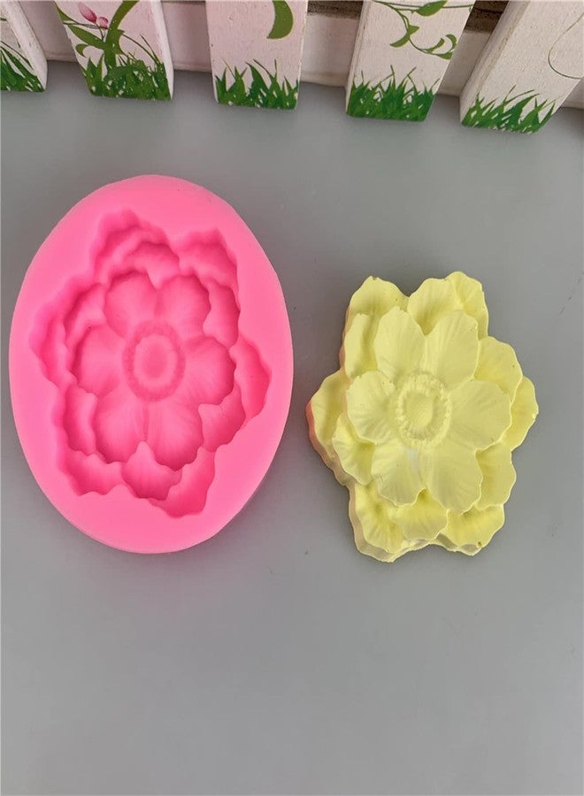 Skytail Lotus Peony Flower Silicone Candle Mould for Chocolate Fondant Candy Cake Decoration Cupcake Topper Jelly Dessert Wax Melts Soap Bath Bomb Floral Carnation Resin Craft Jewelry Mold - Image 3